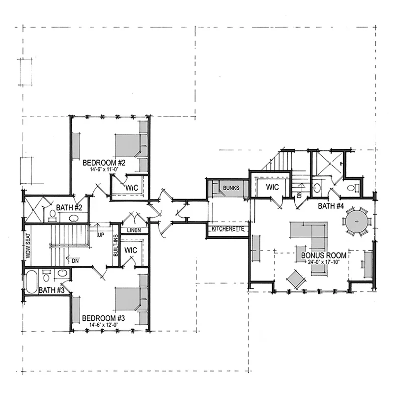 Summertime Farmhouse B + Bonus Room Upper Floor