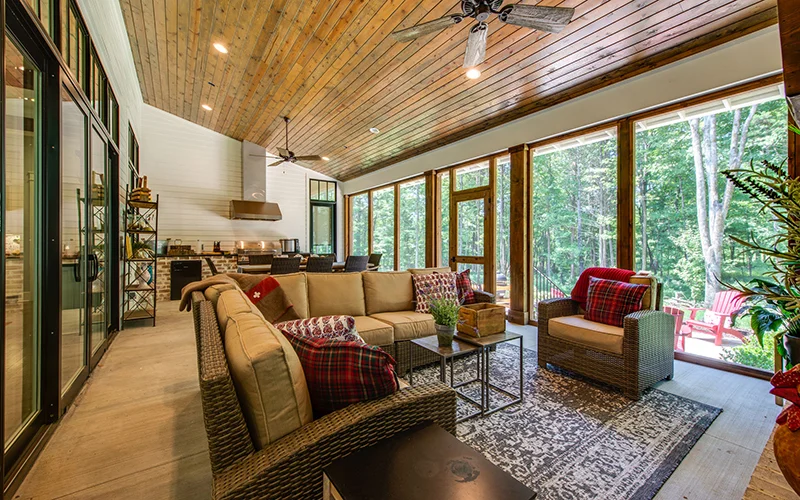 Summertime Bungalow Photo Screened Porch