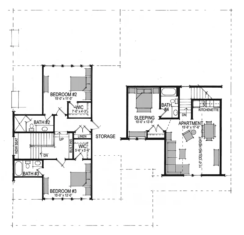 Summertime Bungalow C + Apartment Upper Floor