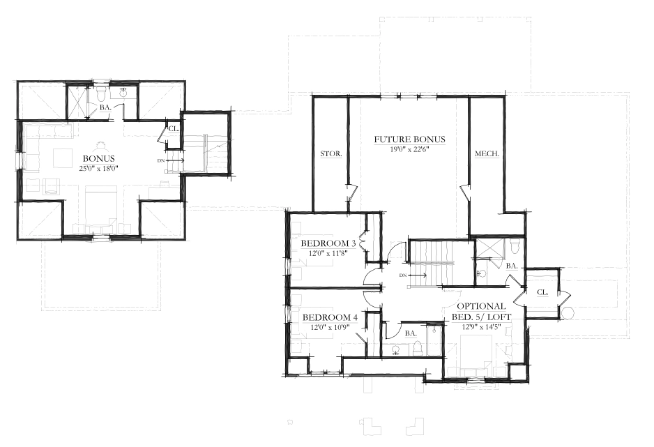 Hiwassee Cottage Upper Floor