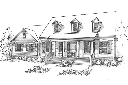 Amelia River Cottage Front Rendering