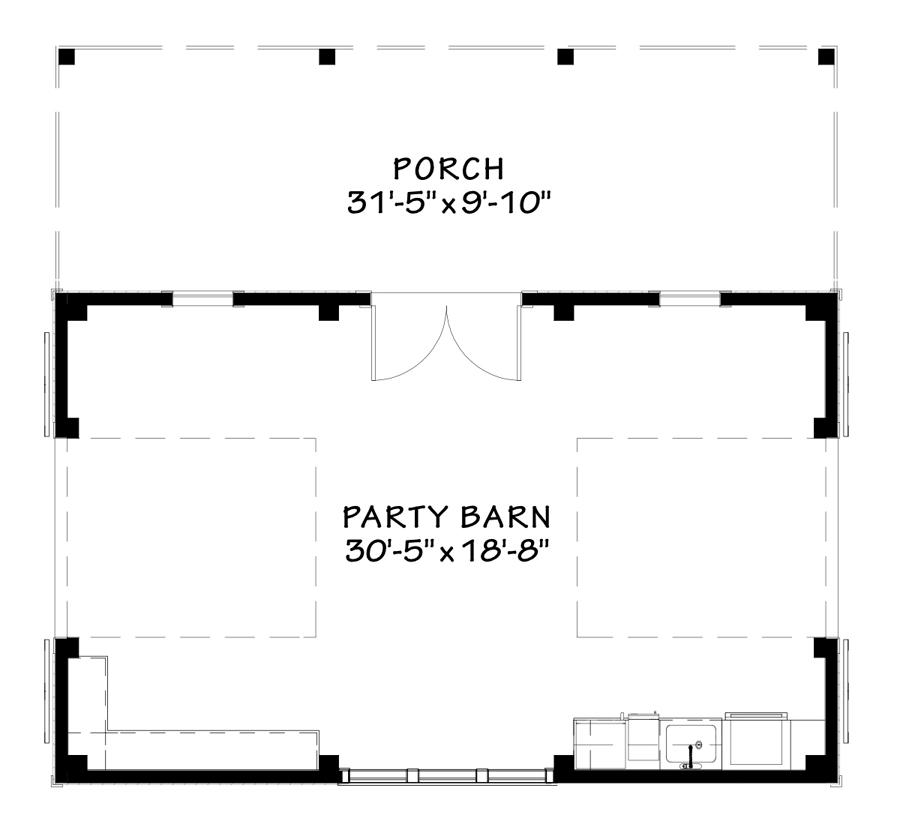 Party Barn Main Floor