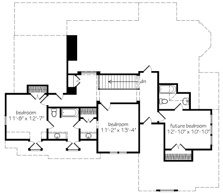 Rosewalk Cottage Upper Floor