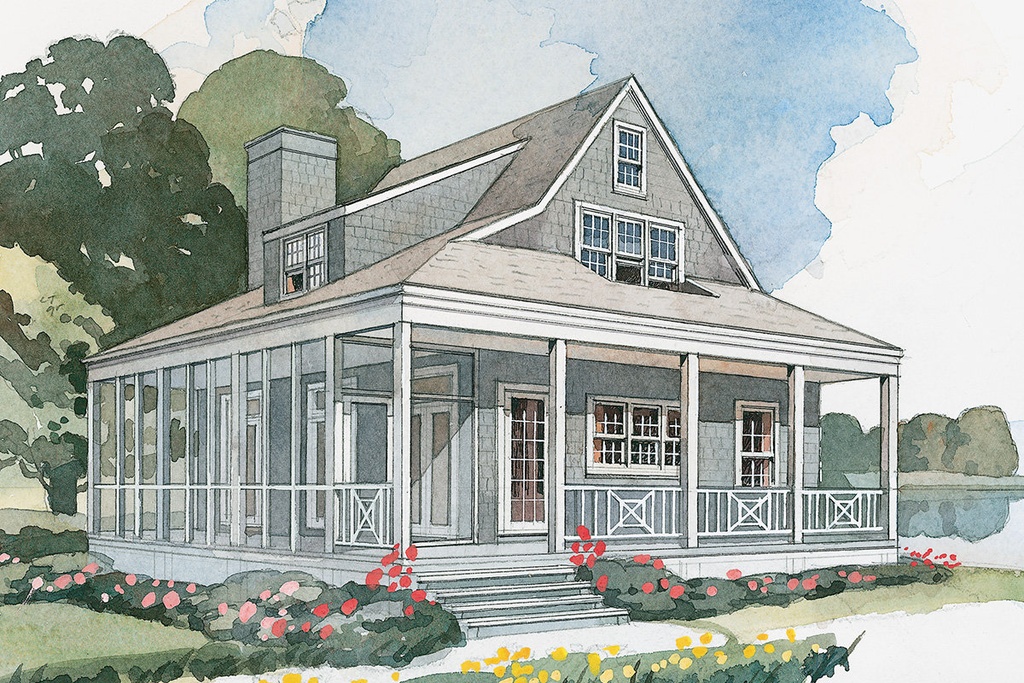 Nautical Cottage Color Rendering Front