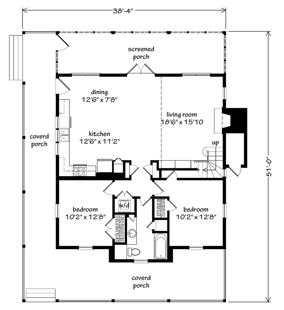 Nautical Cottage Alternate Main Floor