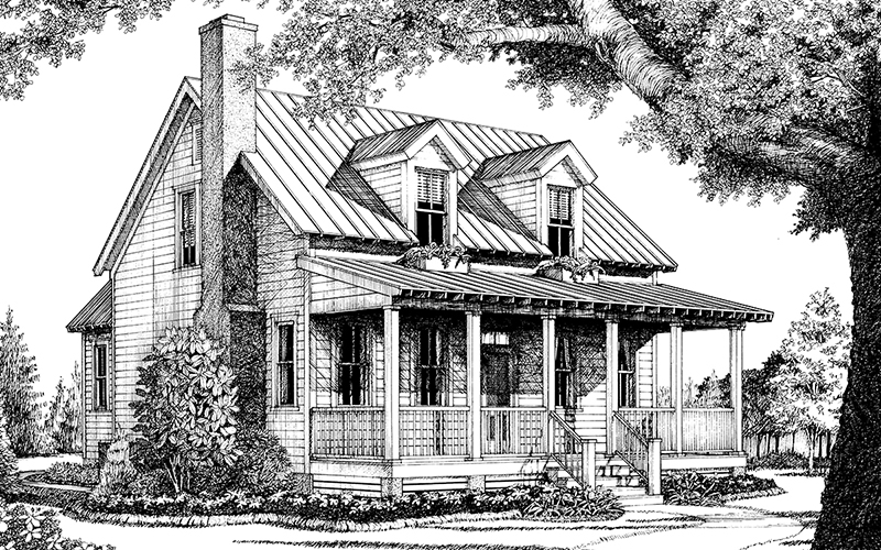 Ashley River Cottage Rendering Front