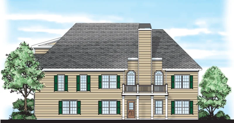 Amber Leaf Cottage Color Rendering Rear