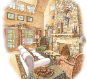 Whitefish Retreat Color Rendering Interior