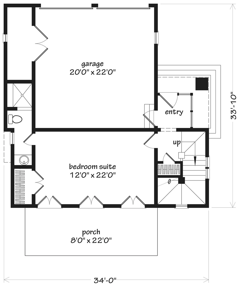 Coastline Cottage Lower Floor