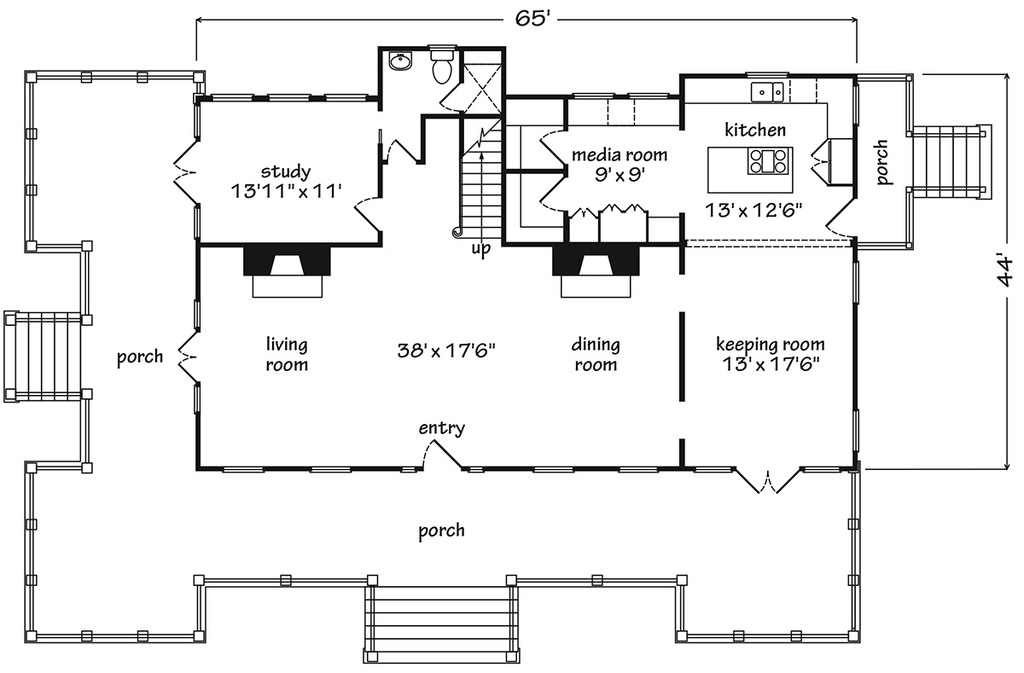 Carolina Island House Main Floor