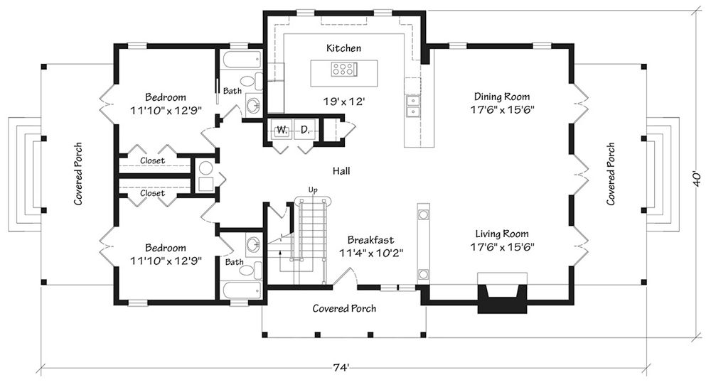 Seagrove Cottage Main Floor