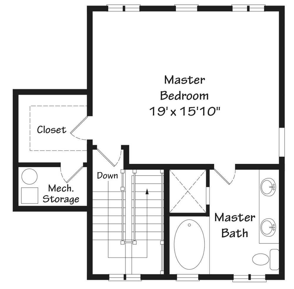 Seagrove Cottage Upper Floor