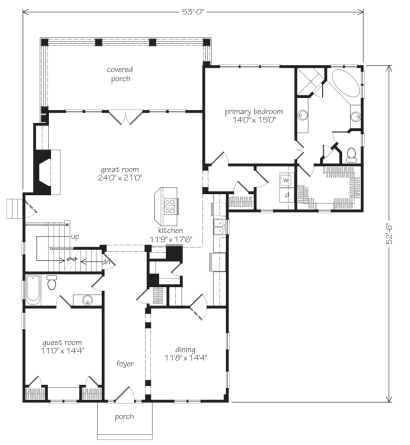 Pine Hill Cottage Main Floor