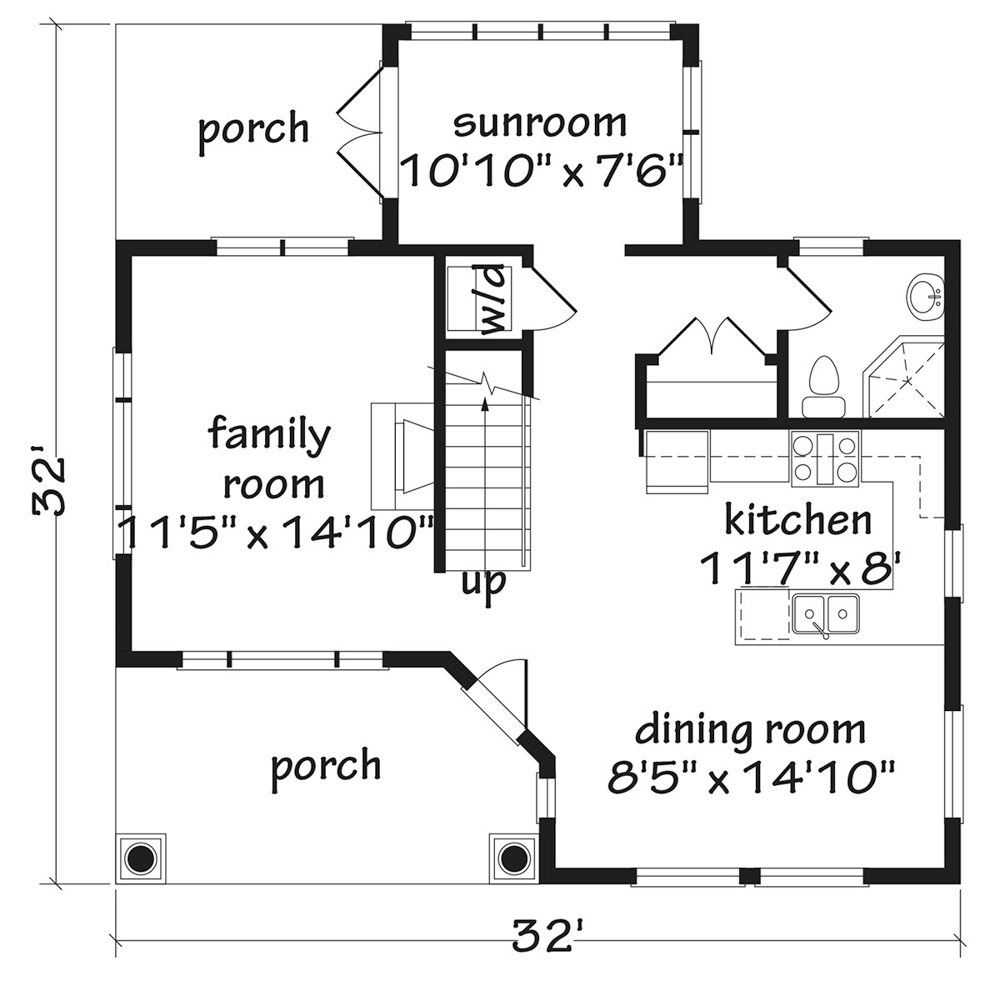 Brunswick Cottage Main Floor