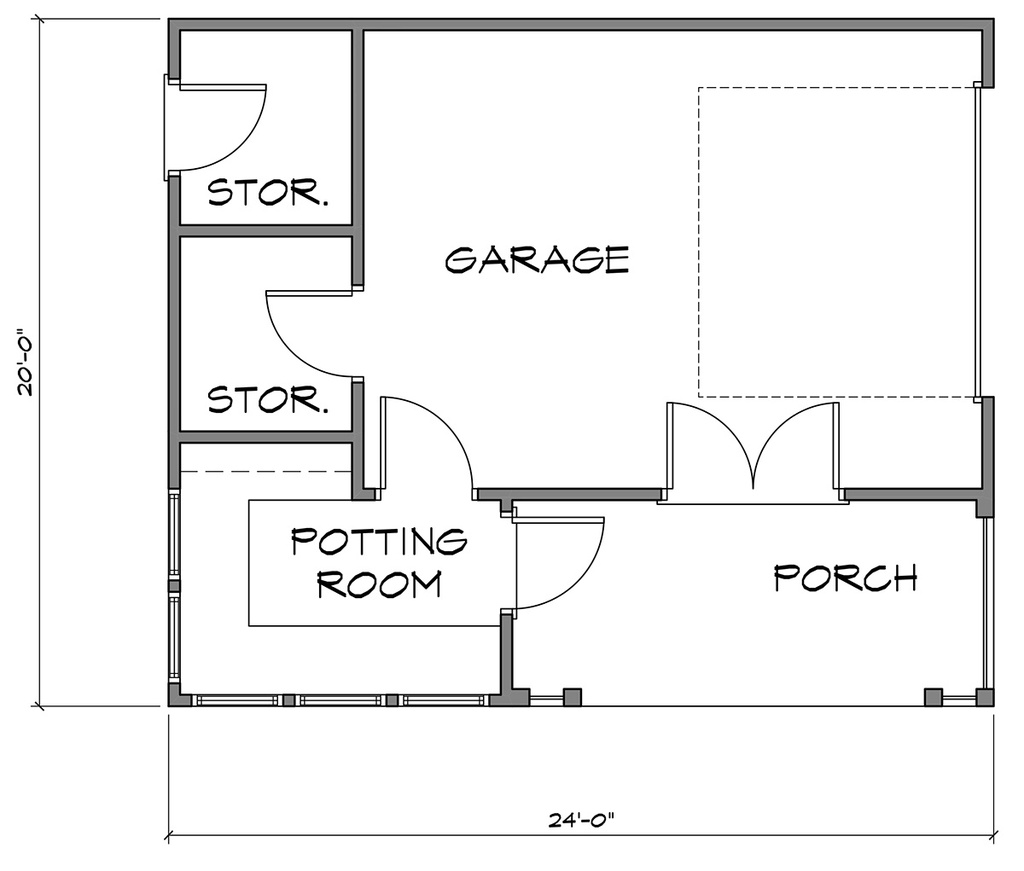 Abberley Lane Garage Plan Main Floor