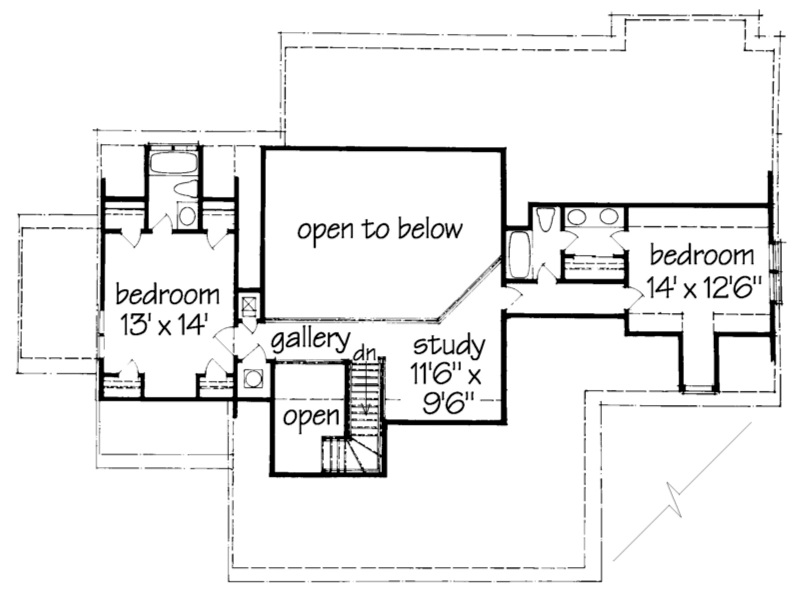 Lakeside Cottage Alternate Upper Floor