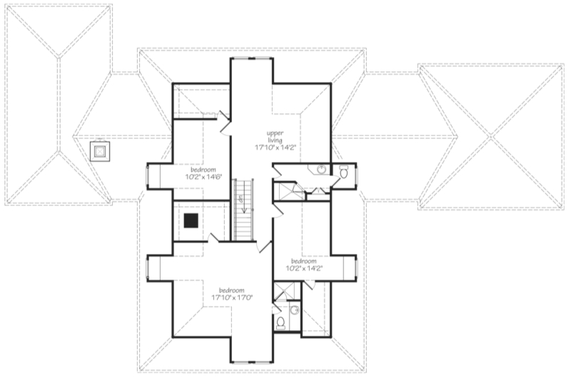 Swannanoa River House Upper Floor