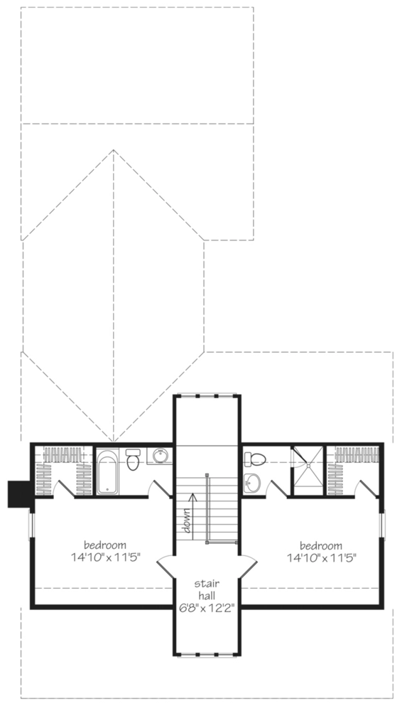River Cliff Cottage Upper Floor