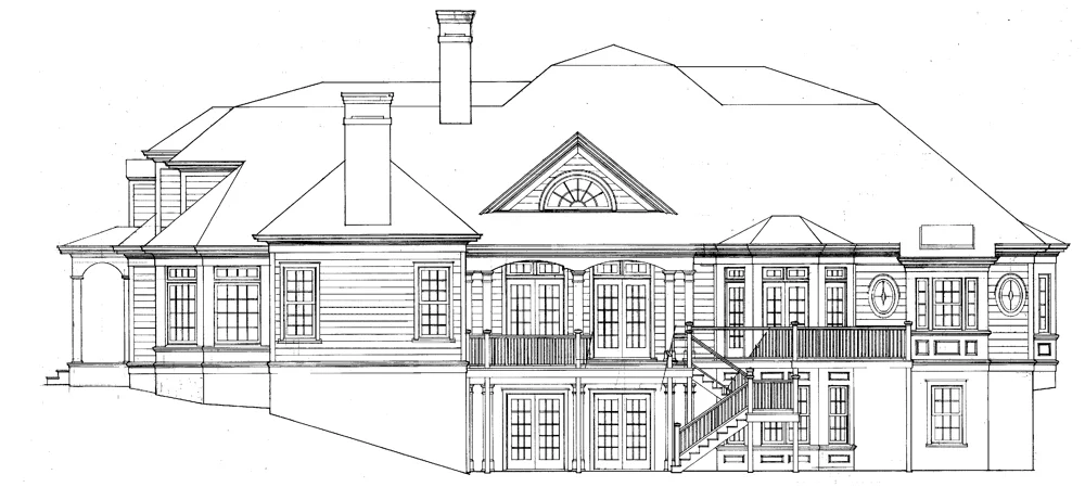 Oak Hill Lane Rear Elevation