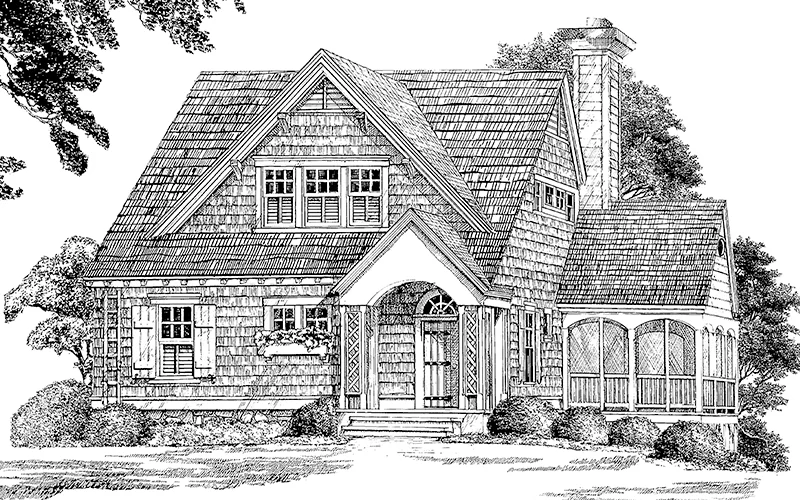 Wisteria - Cottage E Rendering Front