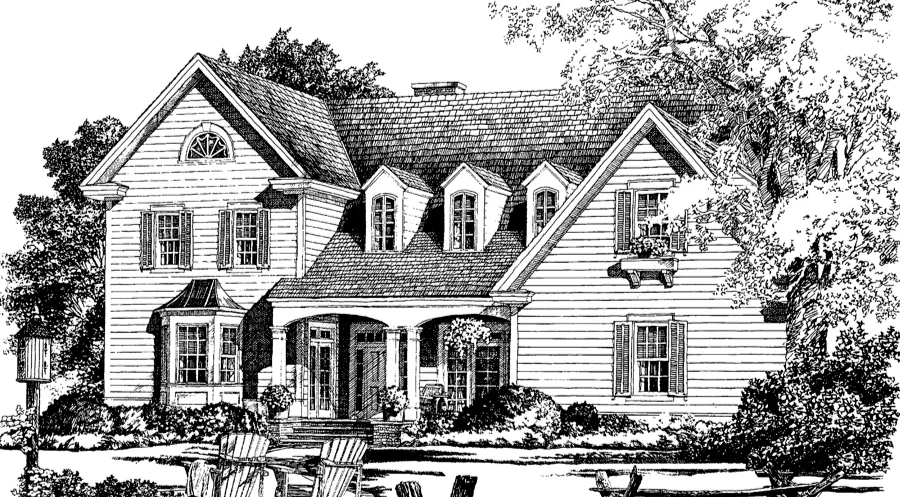 Brookwood Cottage Rendering Front