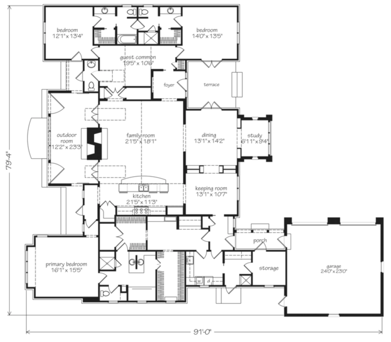 Live Oak Cottage Main Floor