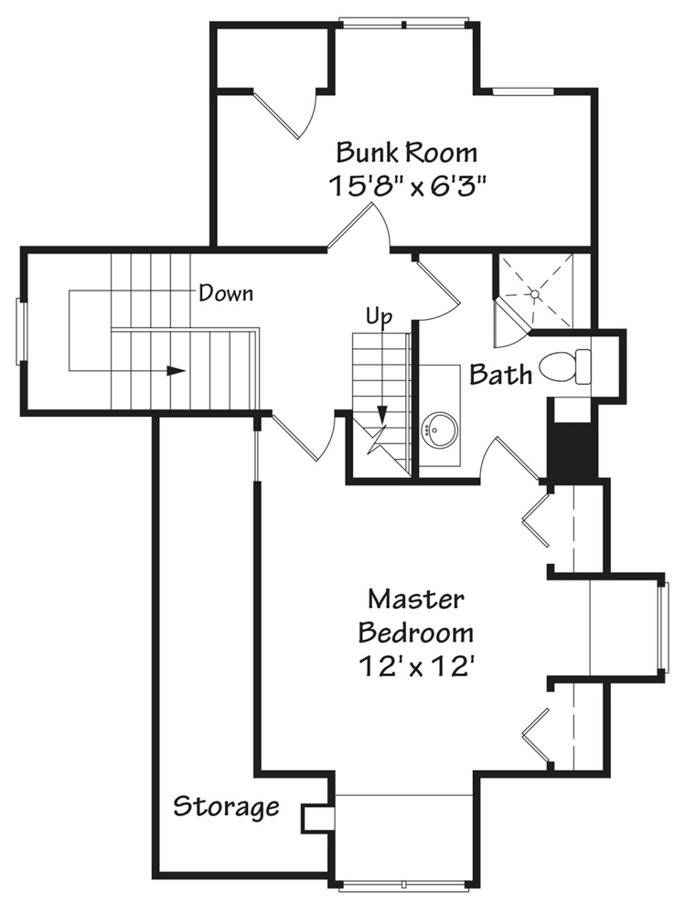 Tidewater Cottage Upper Floor