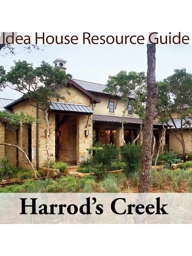 Harrod's Creek Idea House Resource Guide