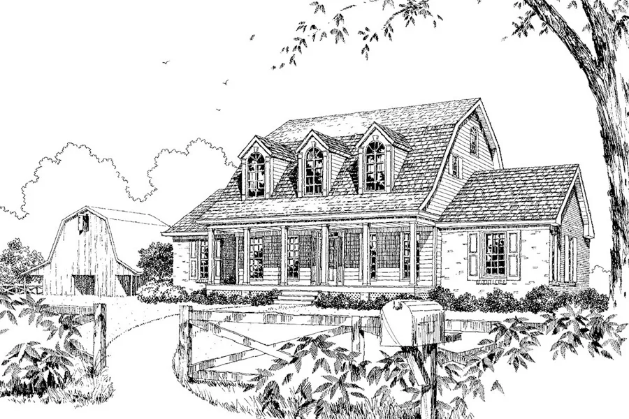 Country Farmhouse House Plan | Southern Living House Plans